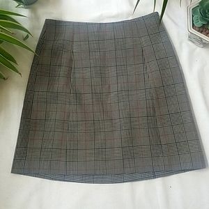 Babaton Plaid Miniskirt